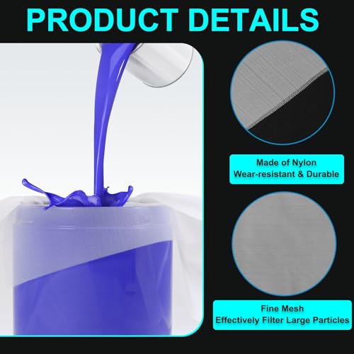 QUARKZMAN 140 Mesh Farbe Nylon Netz Filter Gewebtes Netz Filtertuch (78x 50) Für Farbe Hausbrauen Weiß