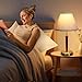 LEDIKON Mid-Century Modern Table Lamp,Touch Control & 3-Way Dimmable, Oak Wood Bedside Lamp for Bedroom, Living Room, Nightstand, Office (Bulb Included)