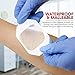 Transparent Film Dressing - Waterproof Adhesive Wound Bandages for Post-Surgical Shower, IV Shield, Tattoo Aftercare, Clear Breathable Dressing Patches by HEALQU (2.3
