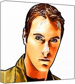 Breaking Benjamin - Pop Art Print (Multicolour; White Background) 30 x 30 x 2.5 cm Medium Square Deep Box Canvas