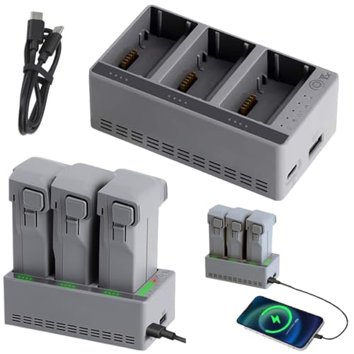 DJI Mini 5 4 3 Pro �Ή� �[�d�� �o�b�e���[�`���[�W���[ �O�̃o�b�e���[�����[�d �f���A�����[�h�݌v �X�}�[�g�p���[�}�l�[�W�����g �[�d�P�[�u���t��