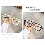 JOVAKIT Fashion Square Blue Light Glasses for Men Women Square Aviator Glasses Style Computer Eyeglasses Anti Eyestrain - Image 5