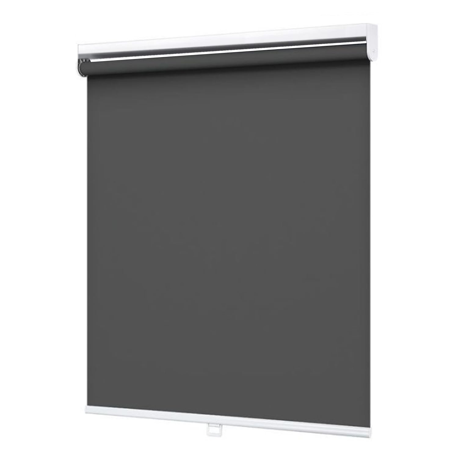 Tenda Oscurante a Rullo Senza Fili,Tessuto di Poliestere Grigio Scuro,Avvolgibile per Finestre,con Sistema a Molla,Protezione Solare,Personalizzate,Larghezza x Altezza (75cm x 280cm)