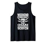 Weekend Forecast Cigars With A Chance Of Scotch Gift Apparel Tank Top
