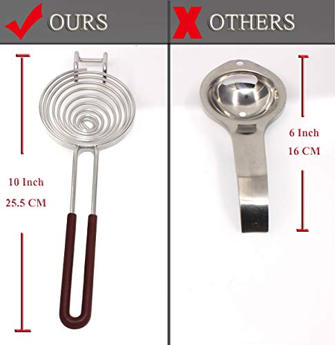 Soleader Egg Separator-Yolk White Separator Tool-Food Grade Stainless Steel-Dishwasher Safe-Work For Xl Jumbo Eggs #TOP1