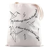 JNIAP Dramione Fanfic Reader Fans Gift Fiction Lover Tote Bag Bookworm Bookish Gift for Fanfic Lover (I Always Have Tote Bag)