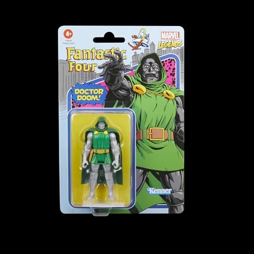 Marvel Legends Series Retro 375 Collection Doctor Doom 3.75-Inch Action Figures, Multicolor, Small - Image 2