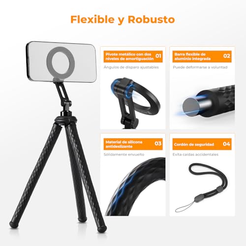 Soporte Compatible Con iPhone y Android para Grabación Estable MS36 5