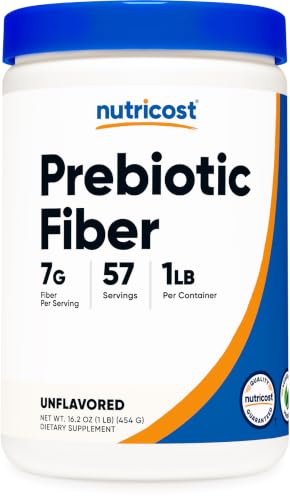 Nutricost Prebiotic Fiber Unflavored (1 Pound) Gluten Free