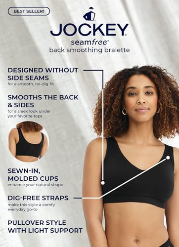Jockey Women's Bra Seamfree Back Smoothing Bralette4