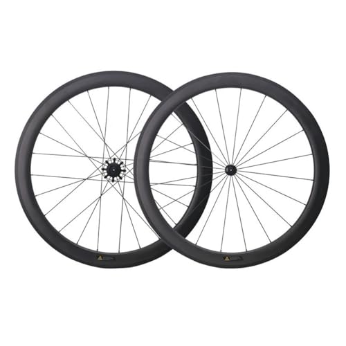 Ruedas De Fibra De Carbono 700c, Juego De Ruedas De Bicicleta De Carretera De 50mm, Buje De Freno De Llanta De Aleación De Aluminio, Cassette De 8/9/10/11/12 Velocidades