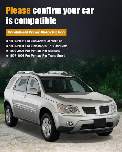 Image of ROADFAR Rear Windshield Wiper Motor Fit for Pontiac for Montana 1999-2005 | Fit For Chevrolet For Venture 1997-2005,For Oldsmobile For Silhouette 1997-2004,For Pontiac 1997 1998|OE 15099936|5 Pins