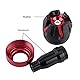 Qiilu Motorradrahmen-Sliders, Neue Motorrad CNC Aluminiumlegierung Rahmen Slider Fallen Protector Anti Crash Caps(Rot)