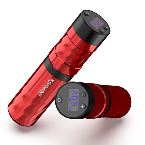 Wormhole Tattoo Pluma máquina de tatuaje pistola de tatuaje cable tipo C con pantalla LED digital de potencia de 2100 mAh Suministro de equipo de tatuaje para artistas del tatuaje