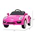 Uenjoy Kids Electric Ride on Cars 6v Battery Power Motorized Vehicles, Remote Control, Suspension, Music, Headlights, Horn, Pink