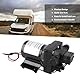 plplaaoo Membranpumpe 12V Selbstansaugend, Druckwasserpumpe mit Druckschalter 55 Psi, Shurflo 4008-101-E65 Ersatz für RV, 3 Gallonen/Min 12V DC 7,5A, Aus PVC Kupfer, Für Wohnmobil, Küche, Outdoor usw