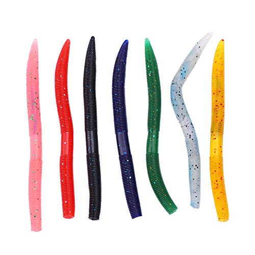 13.5 G Pesca con Esca Morbida Esche Artificiali silicone Vivid Realistiche Swimbait Morbide Coda