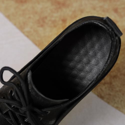 Women Spring Autmun Height Increasing Hidden Heel Platform Wedges Color Block Lace-Up Genuine Leather Silk Casual Shoes 506304