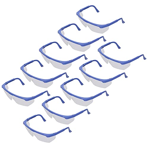 CHICIRIS 10 Piezas de Gafas de Seguridad de Plástico para Protección Ocular Segura en Construcción y Viaje