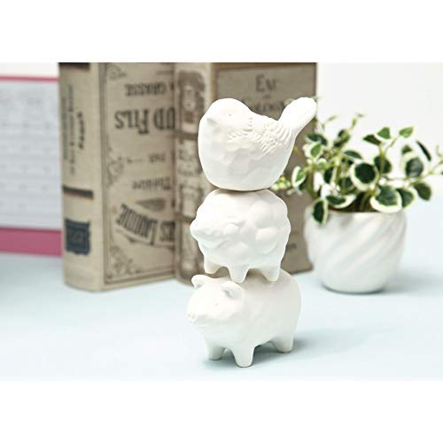 Aroma Ceramic Stone Diffuser [Made In Japan] Aromatherapy Passive Essential Oil Diffuser, Non-Electric Eco-Friendly, Unique, Cute, Animal, Design For Women, Men, And Gifts (3Pcs Set) #TOP5