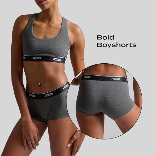 Image of Woxer Womens Boxer Briefs Underwear - Ultra Short Boyshorts Panties, Modal Fabric, Chafe-Free, Boxers for Sleep & Gym