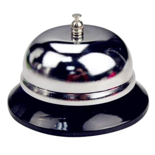 Campanello Ristorante,Servizio Bell Campana da cucina in acciaio inossidabile per servizio di chiamata campana Servizio a mano servizio maggiordomo Reception cameriere Negozio contatore Dramma Gioco