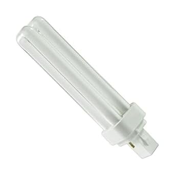 OML 13W CFL Bulb, 2U-2 Pin Type, G24d1 Base, 4000K Cool White, Energy-Efficient Indoor Lighting Fixture, Ideal for Homes & Offices, Long-Lasting Performance (Pack of 2) (Cool White)