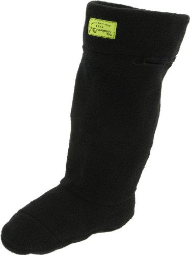 Western Chief Kids Rain Boot Fleece Liner, Black, XS (5-6 Toddler Shoe)