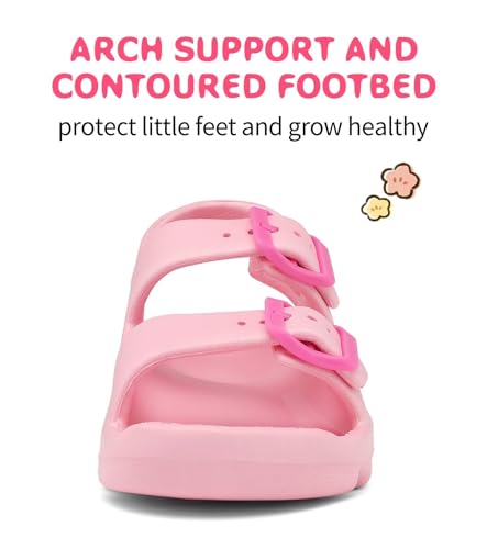 Image of Boys Girls Toddler Little Kid Sandals Buckle Adjustable Water Sandal With Hook Loop Back Strap(Toddler 5-Little Kid 12)