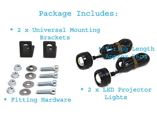 Universale Proiettore 1 Watt LED Luci Diurne DRL