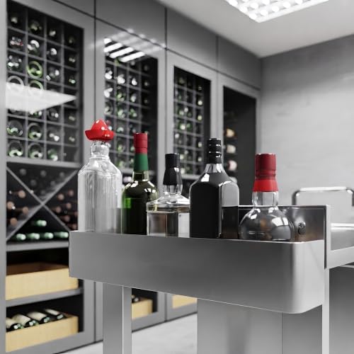 Image of 22 in. Single Tier Stainless Steel Speed Rail Rack for Commercial Bars, NSF