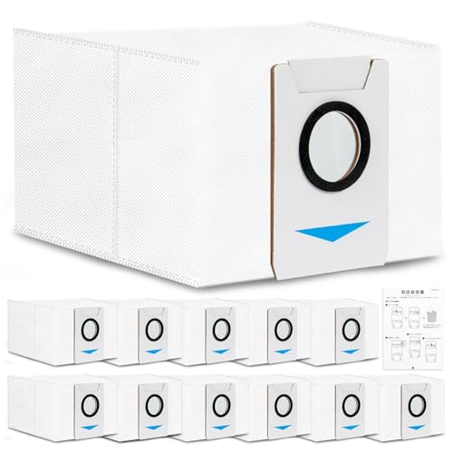交換用紙パック 互換品 DEEBOT X1 OMNI / X1 PLUS / T10 / T10 OMNI / T20 OMNI 対応 ダストバッグ 自動集塵 ロボット掃除機 消耗品 (12枚) エコバックス対応