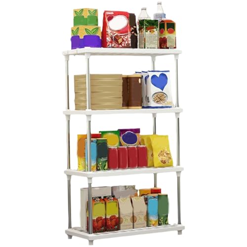 Estante de cocina de 4 niveles para organizar baños pequeños 2