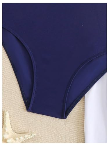 OYOANGLE Girl's Cute Bow One Piece Swimsuit with Ruffle Beach Skirt Cover Up Sporty Bathing Suits4