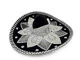 Mariachi Sombrero, Black & Silver, Adult Size