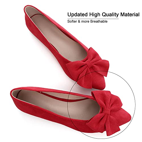Image of Dear Time Women's Ballet Flats Dress Ballet Shoes Slip on for Office Work Comfortable Shoes