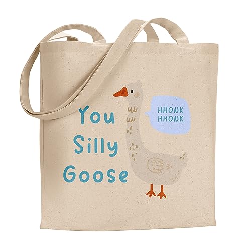 Image of Make It Love It Sell It - You Silly Goose - Animal Pun Tote Bag, Single Sided