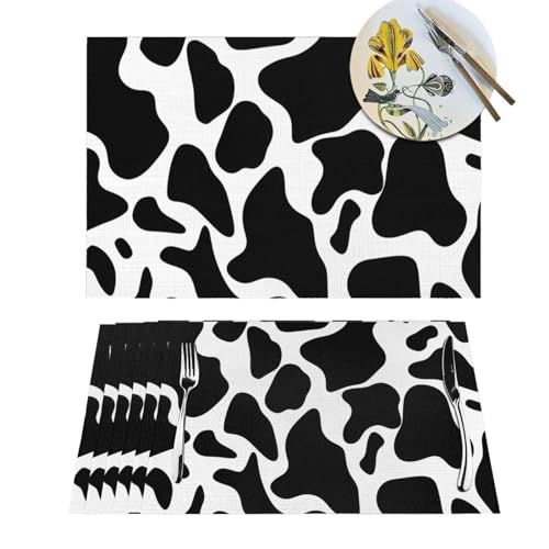 Set de table en PVC tissé 30x45 cm lavable et résistant pour repas en intérieur et extérieur