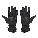 Heat Logic Soft Shell Gloves - Warm, Windproof and Touchscreen-Compatibility - M/L (Black)