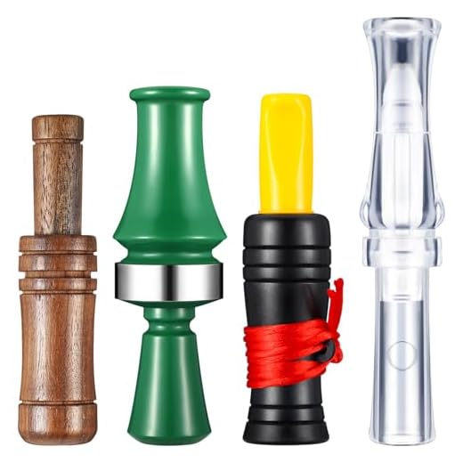 WinnerWhy 4 Pcs Duck Calls for Hunting Mallard Decoy Whistle,Classic