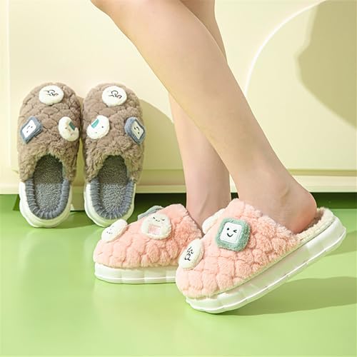 Womens Cute Fuzzy Slipper, Kawaii Sushi Anti-Skid Foam Comfy Cozy Plush Warm House Shoes for Indoor Outdoor4