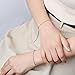 JoycuFF Strength Morse Code Bracelets for Best Friend Mom Sister Daughter Sister Inspirational Birthday Mother's Thanksgiving Day Gifts for Women Fashion Silver Chain Bracelet