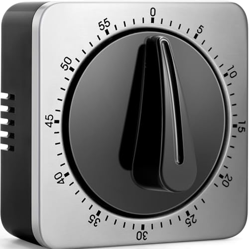 Kitchen Timers for Cooking, Chef Cooking Timer Clock with Loud Alarm,100% Mechanical Desk Timer - No...