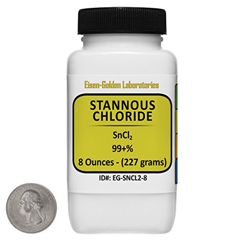 Stannous Chloride [SnCl2] 99+% ACS Grade Powder 8 Oz in a Space-Saver Bottle