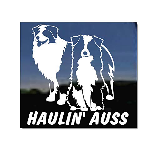 Haulin' Auss | Australian Shepherds Vinyl Decal by NickerStickers®