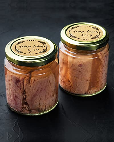 500Pcs 2" Label Stickers For Jars And Lids, 4 Different Wreath Designs, Kraft Sticker Labels Pantry Labels, Mason Jar Labels Canning Labels Bottle Labels #TOP5