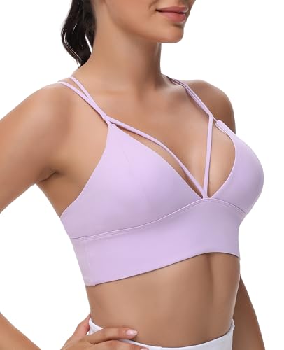 Image of MotoRun Bralettes for Women, Strappy Sports Bra Push up Bralette Sexy Bras Rave Top