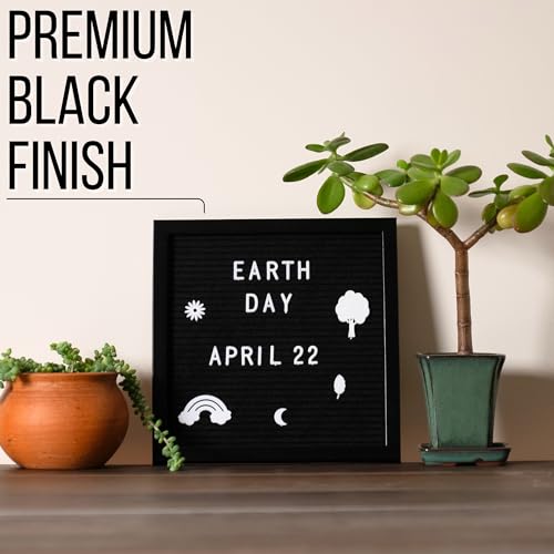 Tablero de letras negro minimalista para decoración 2