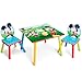 Delta Children Kids Table and Chair Set (2 Chairs Included), Disney Mickey Mouse