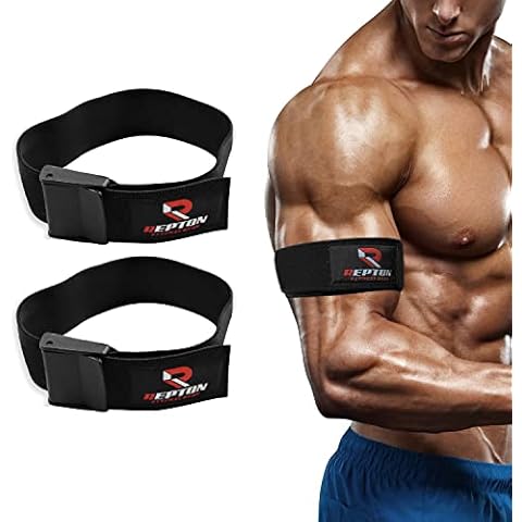 Occlusion Training Bands | Blood Flow Resistance Bands for Arms, Help Gain Muscle Tension Without Lifting Heavy Weights |Strong Elastic Strap Plus Quick-Release Cam Buckle (Black) Cover